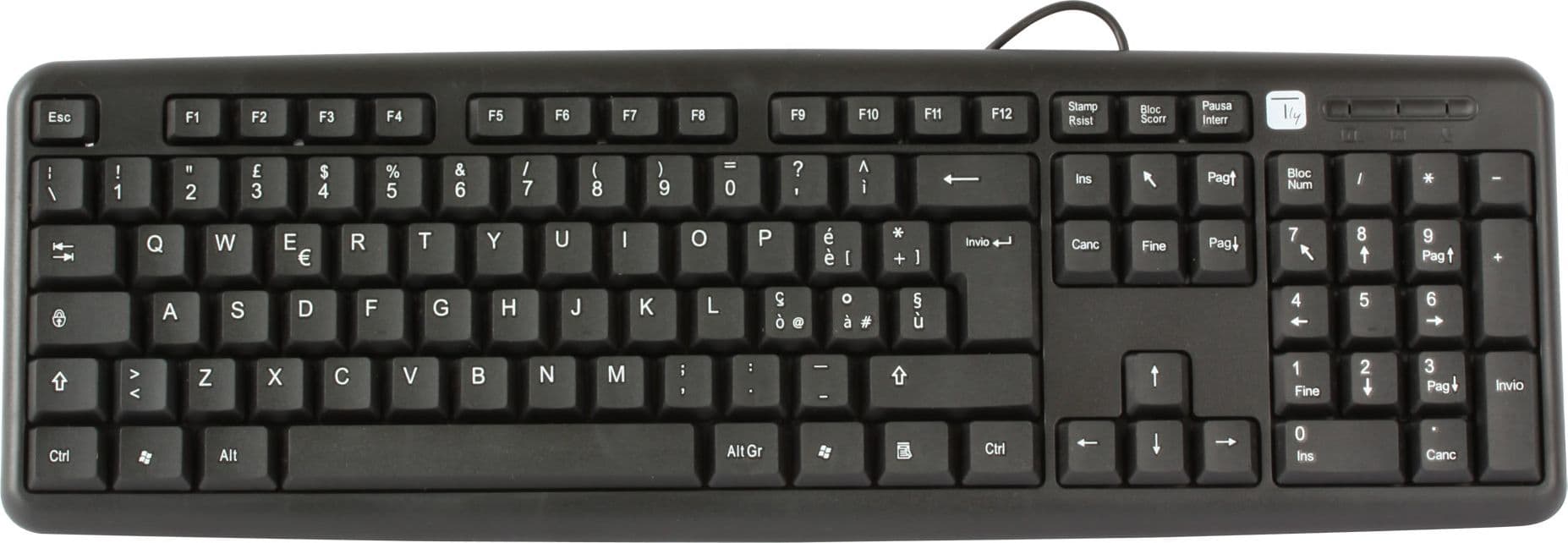 Tastiera PS2 105 Tasti Nero - 18