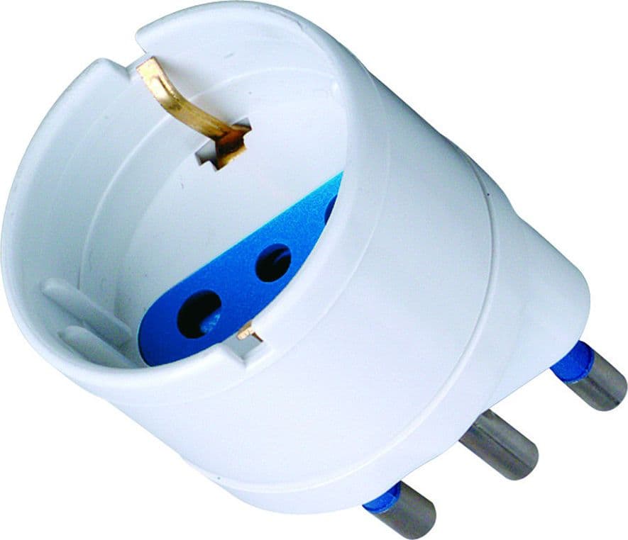 Adattatore spina 16A presa Schuko Bianco - 5