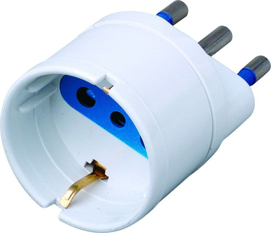 Adattatore spina 16A presa Schuko Bianco - 6