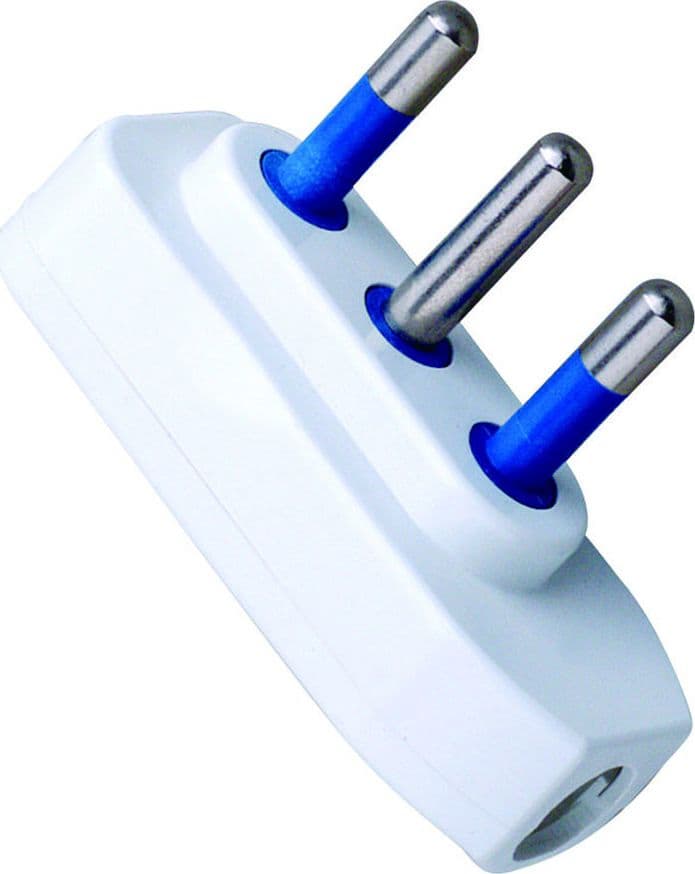 Spina ribassata 2P+T 16A Bianco - 8