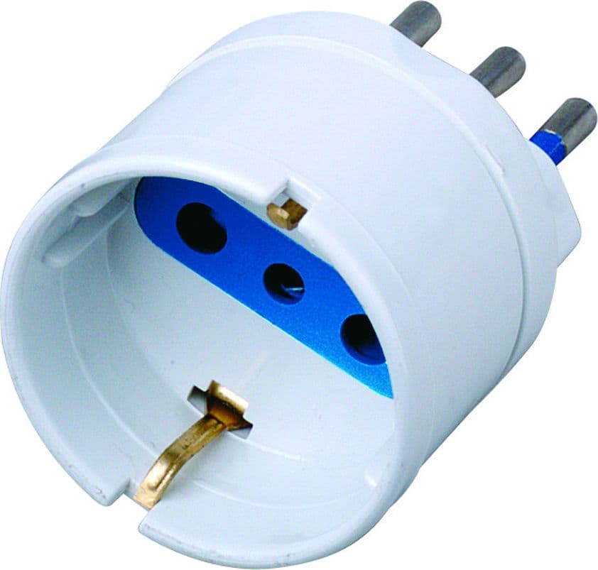 Adattatore spina 10A presa Schuko Bianco - 9