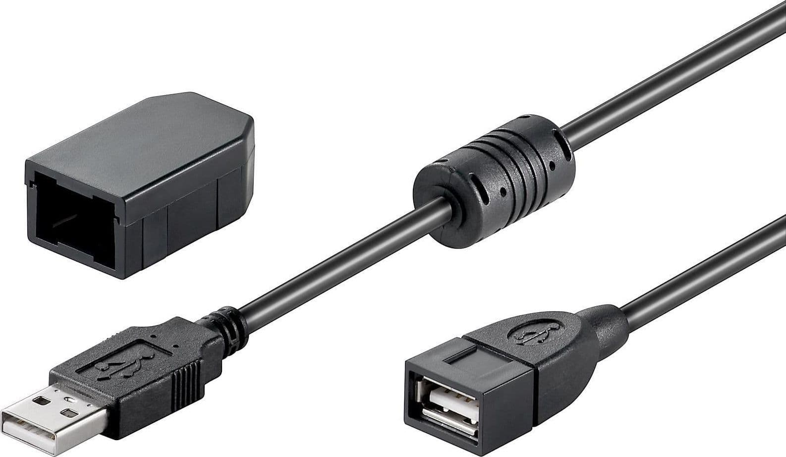 Cavo Prolunga USB 2.0 con Ferrite A Maschio / A Femmina 2m Nero - 6