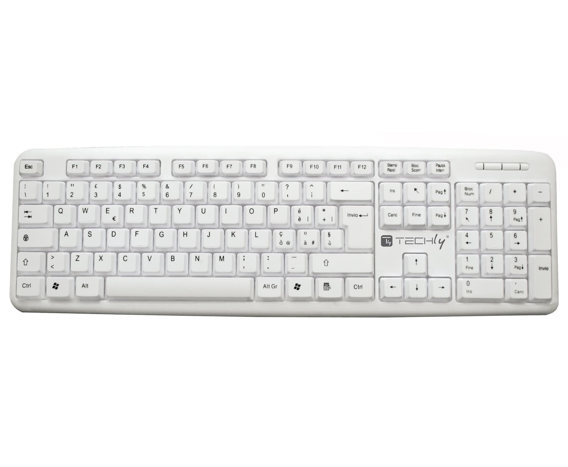 Tastiera USB 105 Tasti Bianco - 10