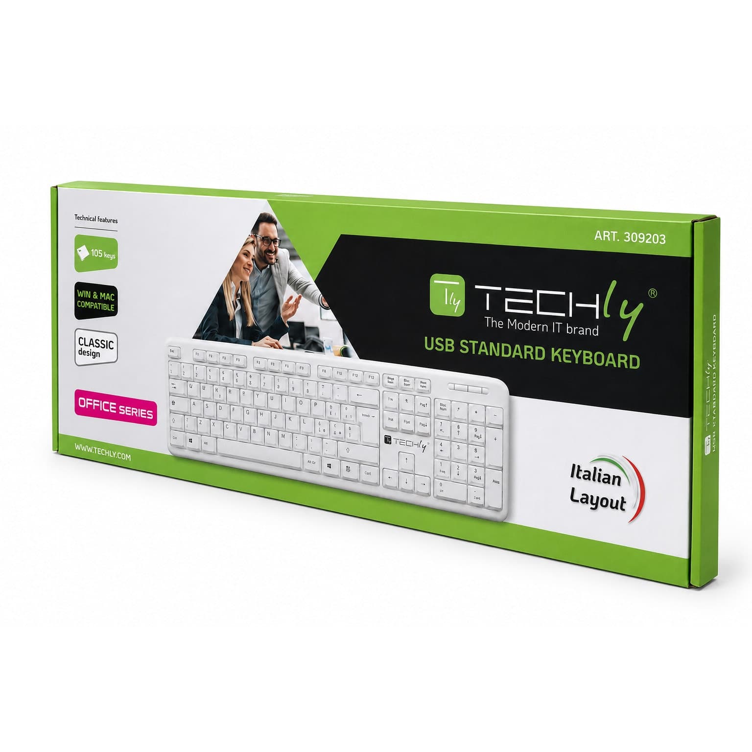 Tastiera USB 105 Tasti Bianco - 14