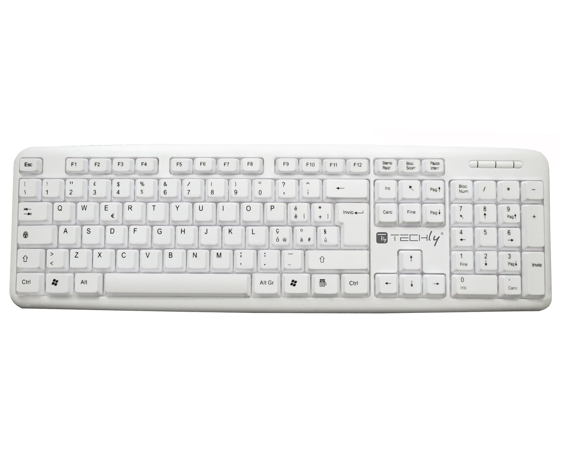 Tastiera USB 105 Tasti Bianco - 6
