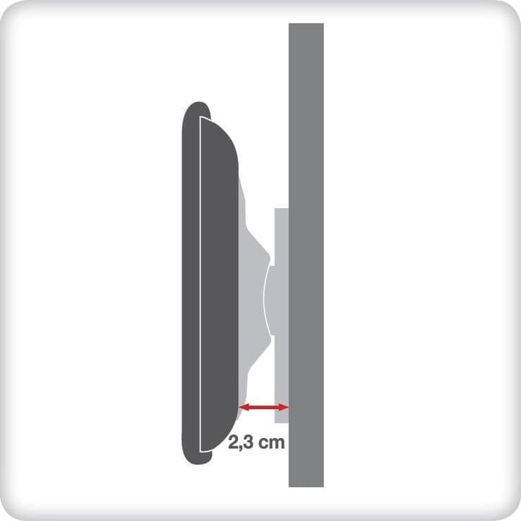 Supporto a Muro Fisso Ultra Slim per TV LED LCD 32-55'' Nero - 11