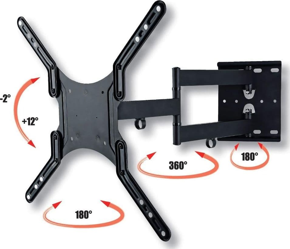 Supporto a Muro Ultra Slim per TV LED LCD 23-55'' Nero - 10