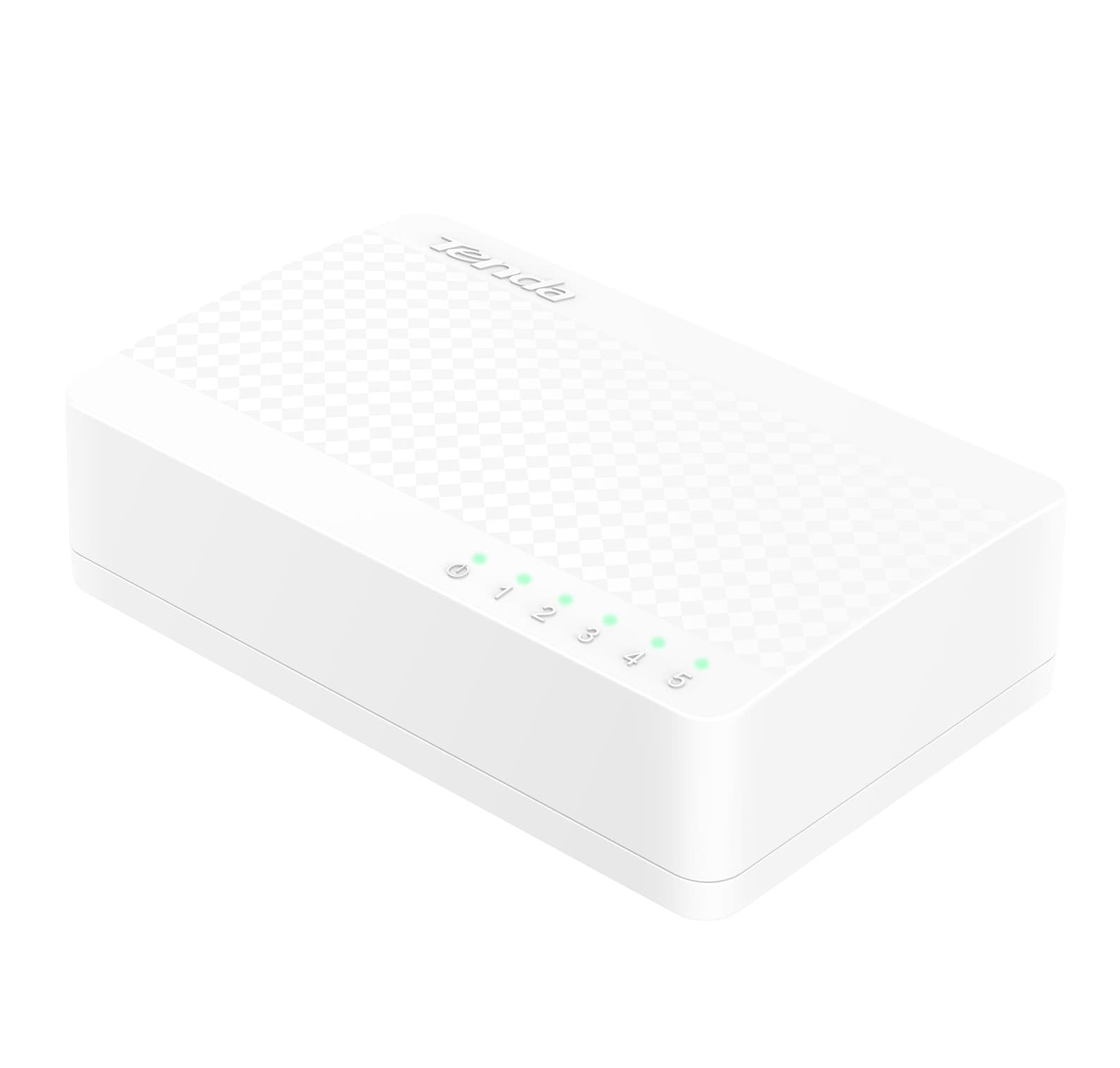 Switch Ethernet Desktop Compatto 5 Porte 10/100 Mbps Bianco, S105 - 16