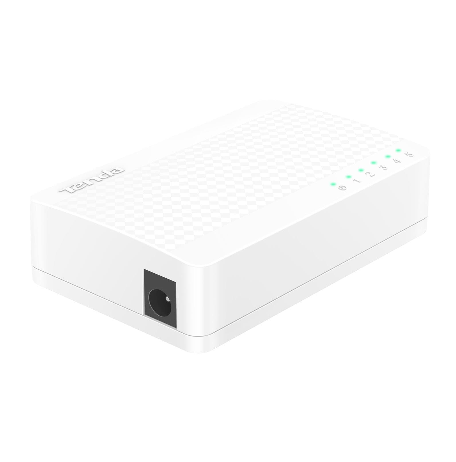 Switch Ethernet Desktop Compatto 5 Porte 10/100 Mbps Bianco, S105 - 10
