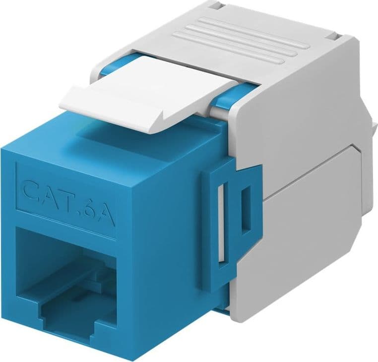 Frutto Keystone RJ45 Cat6A UTP 500MHz Blu - 9
