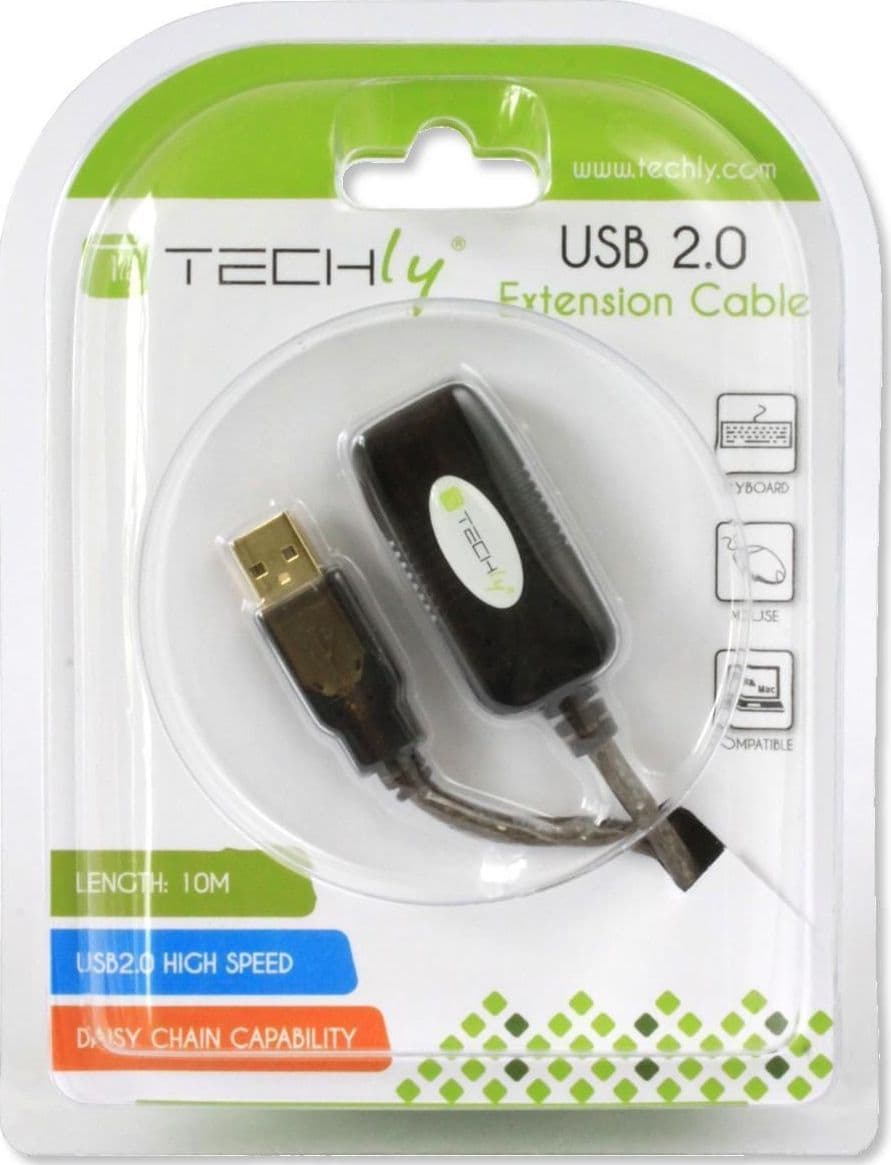Cavo Prolunga Attivo Extender USB Hi Speed Estensore di Segnale 10m Nero - 13