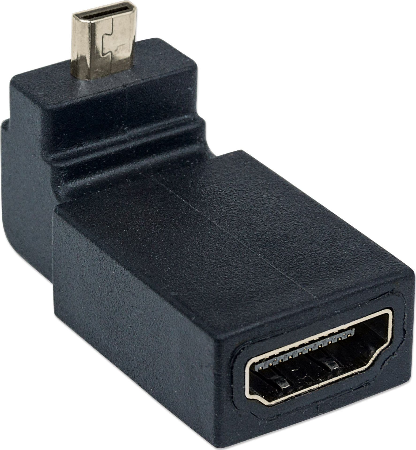 Adattatore HDMI A Femmina / Micro D Maschio Angolato Nero - 14