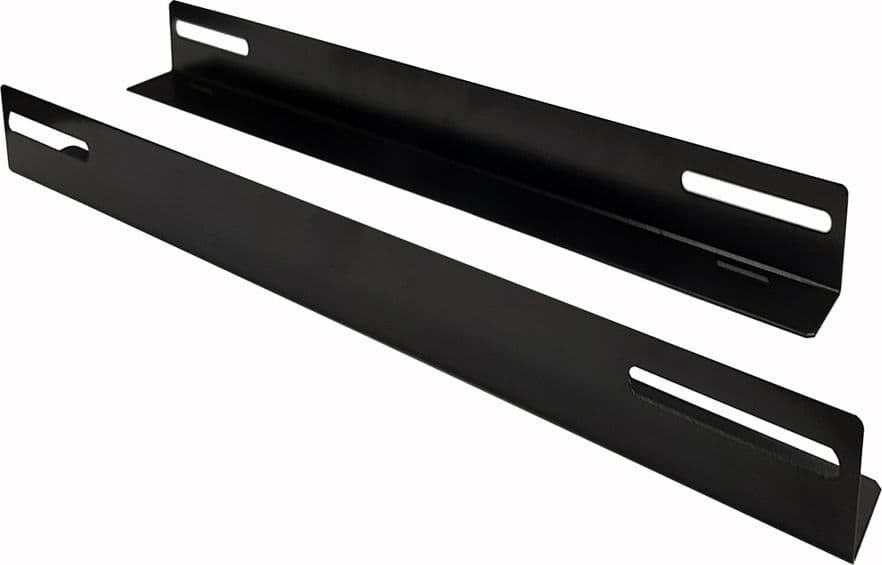 Coppia staffe a L Laterale per Rack 19'' a Muro Prof. 450mm Nero - 10