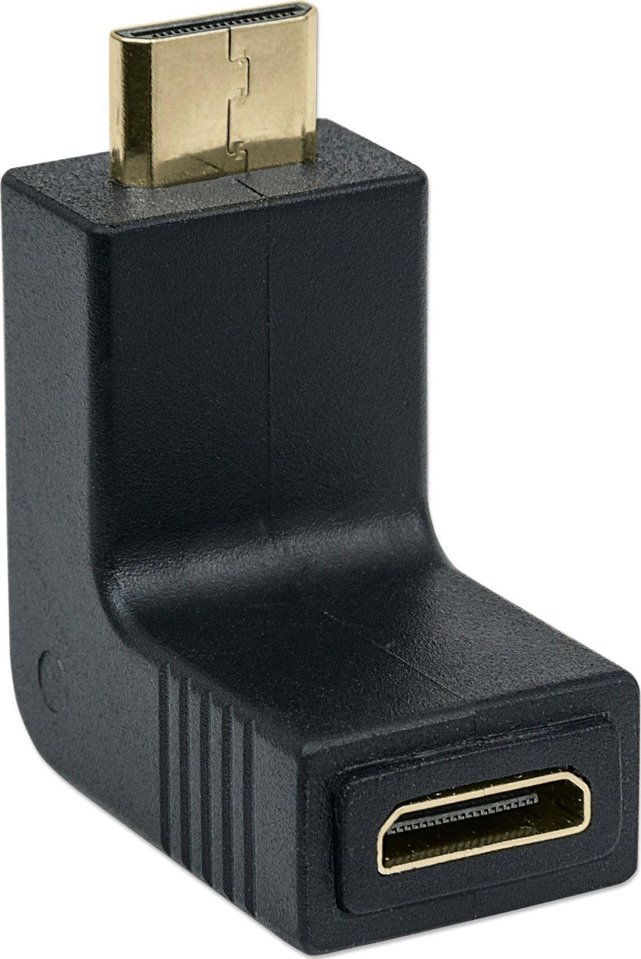 Adattatore HDMI Mini C Femmina a Mini C Maschio Angolato Nero - 5