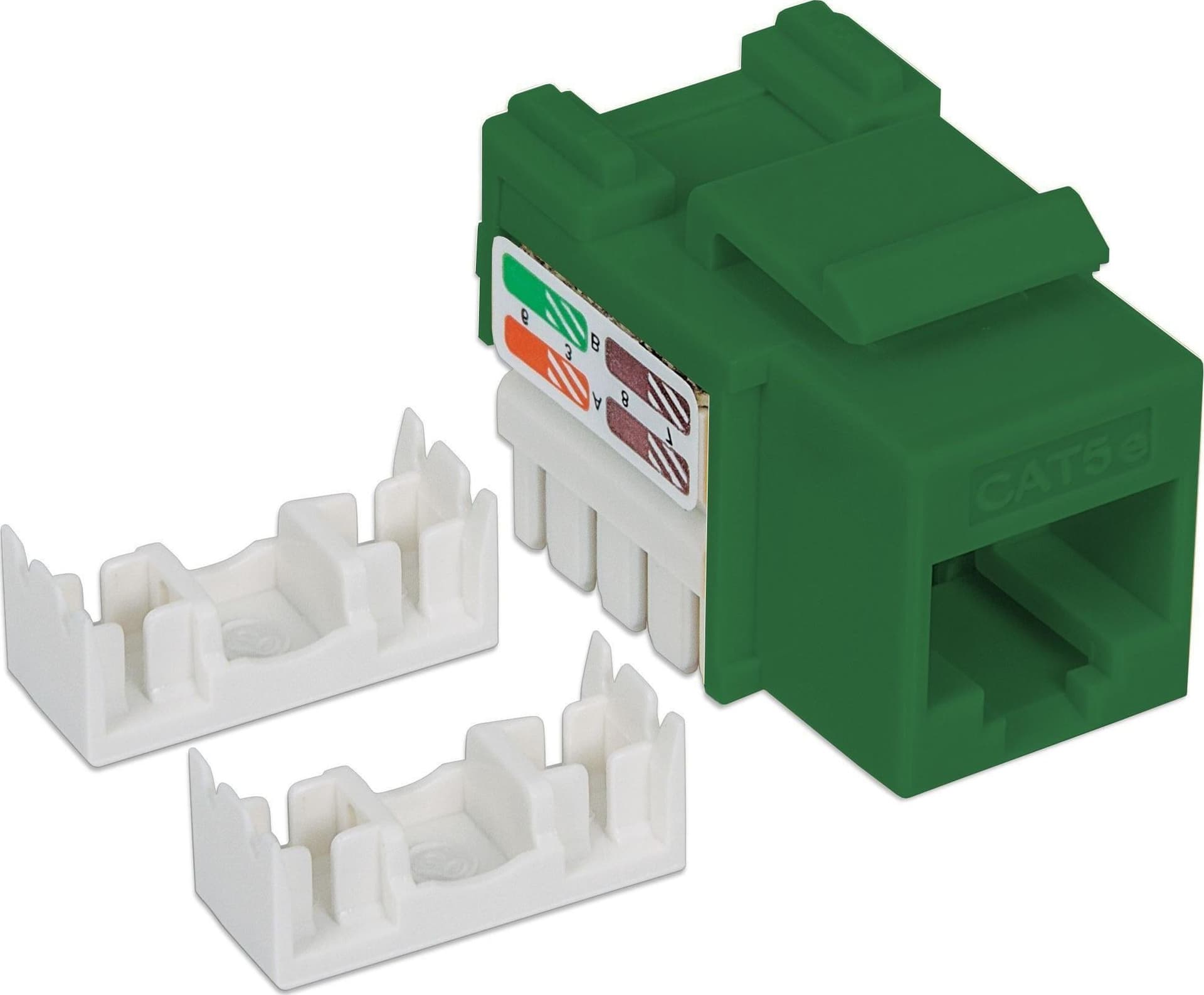 Frutto Keystone RJ45 Cat.5E UTP IDC 90&deg Verde - 5