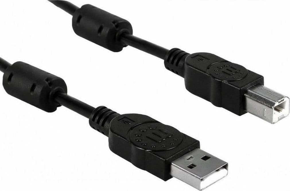 Cavo USB 2.0 A M / B M 1.8m con Ferrite Doppia Schermatura Nero - 8