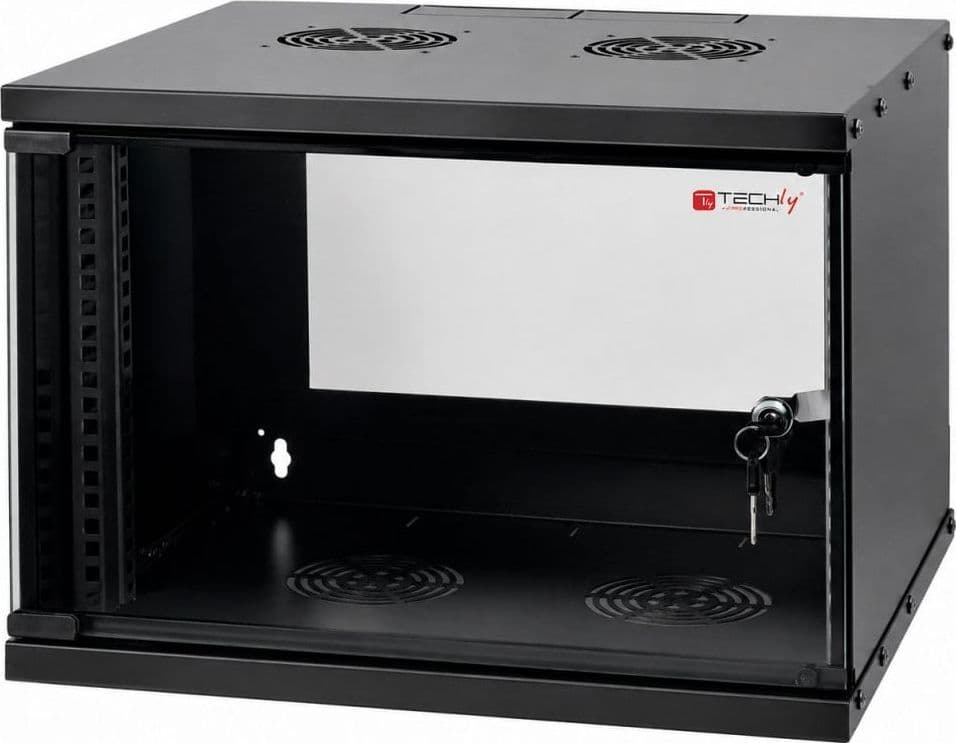 Armadio Rack 19'' a Muro 6U prof. 320 Nero Assemblato - 10