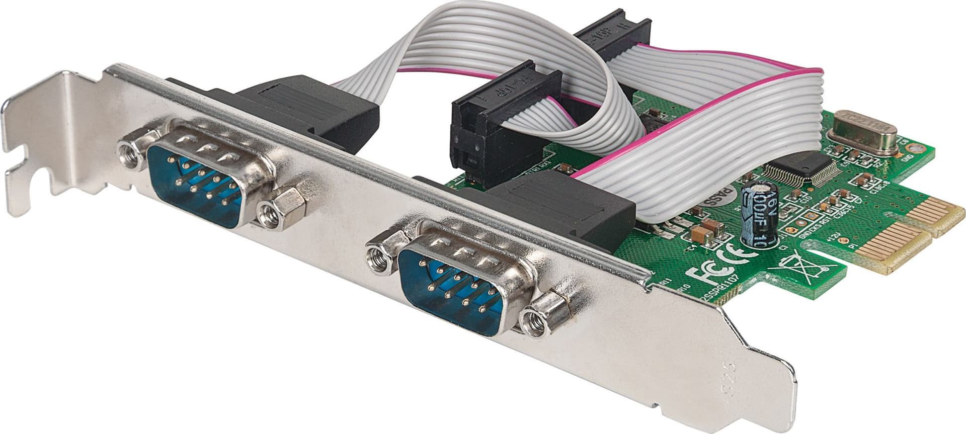 Scheda PCI Express Seriale 2 Porte DB9 M - 13