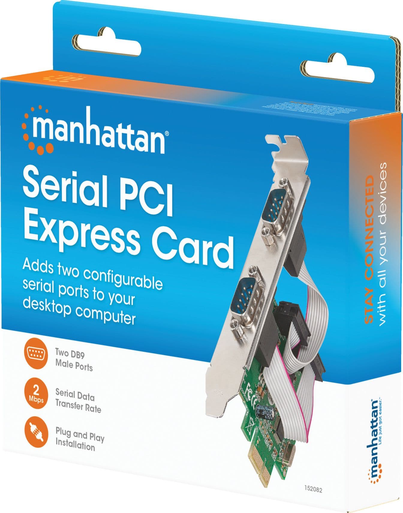 Scheda PCI Express Seriale 2 Porte DB9 M - 14