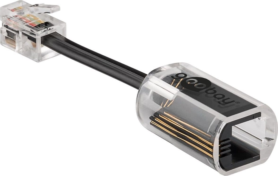 Plug Telefonico RJ10 Antiattorcigliamento per Cornetta con Cavo 30mm - 10