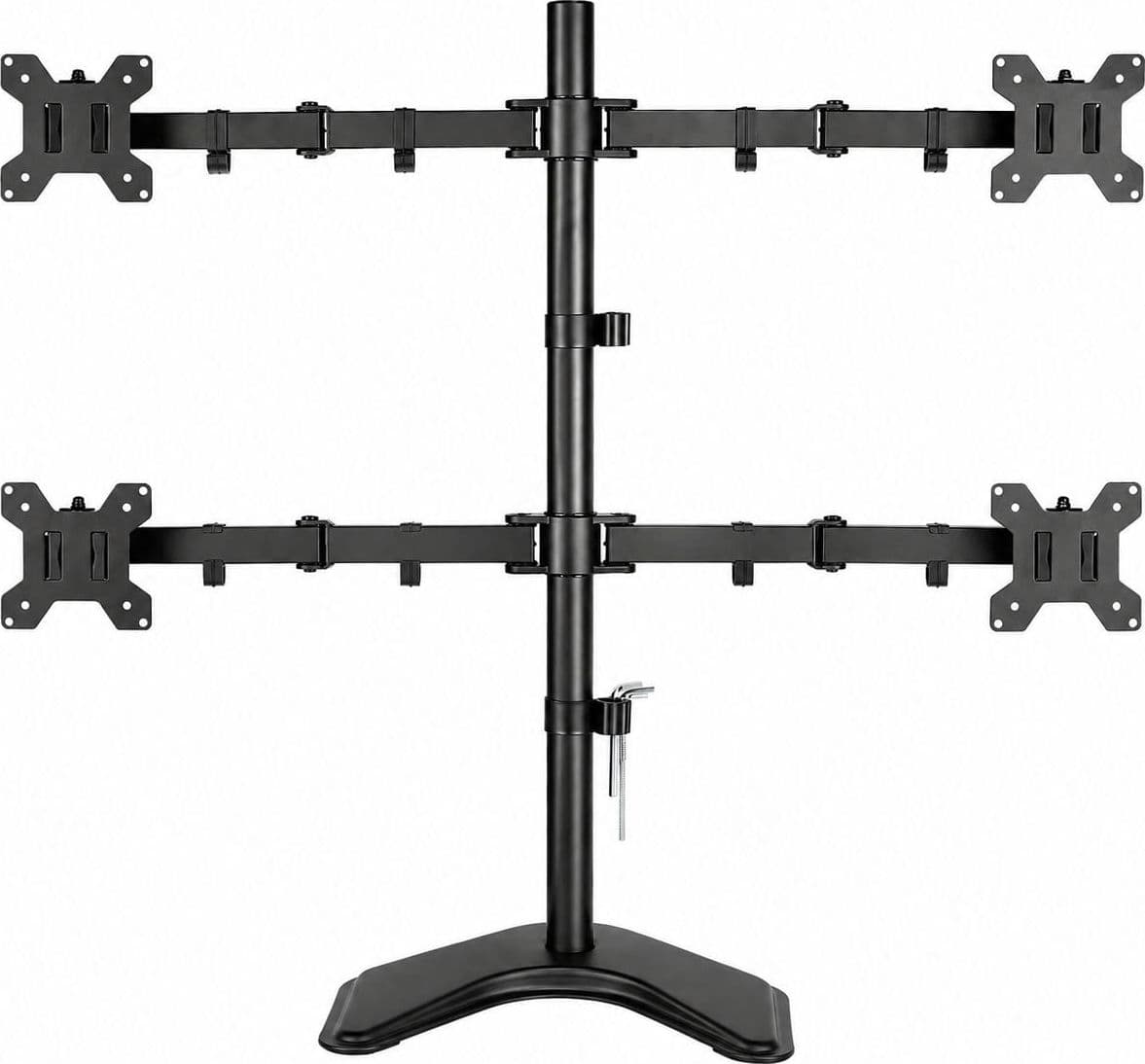 Supporto da Scrivania per 4 Monitor 13-27'' con base - 17
