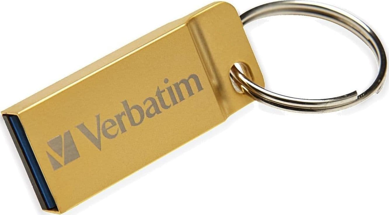Mini Memoria USB 3.0 Verbatim con Portachiavi 16GB Oro - 8