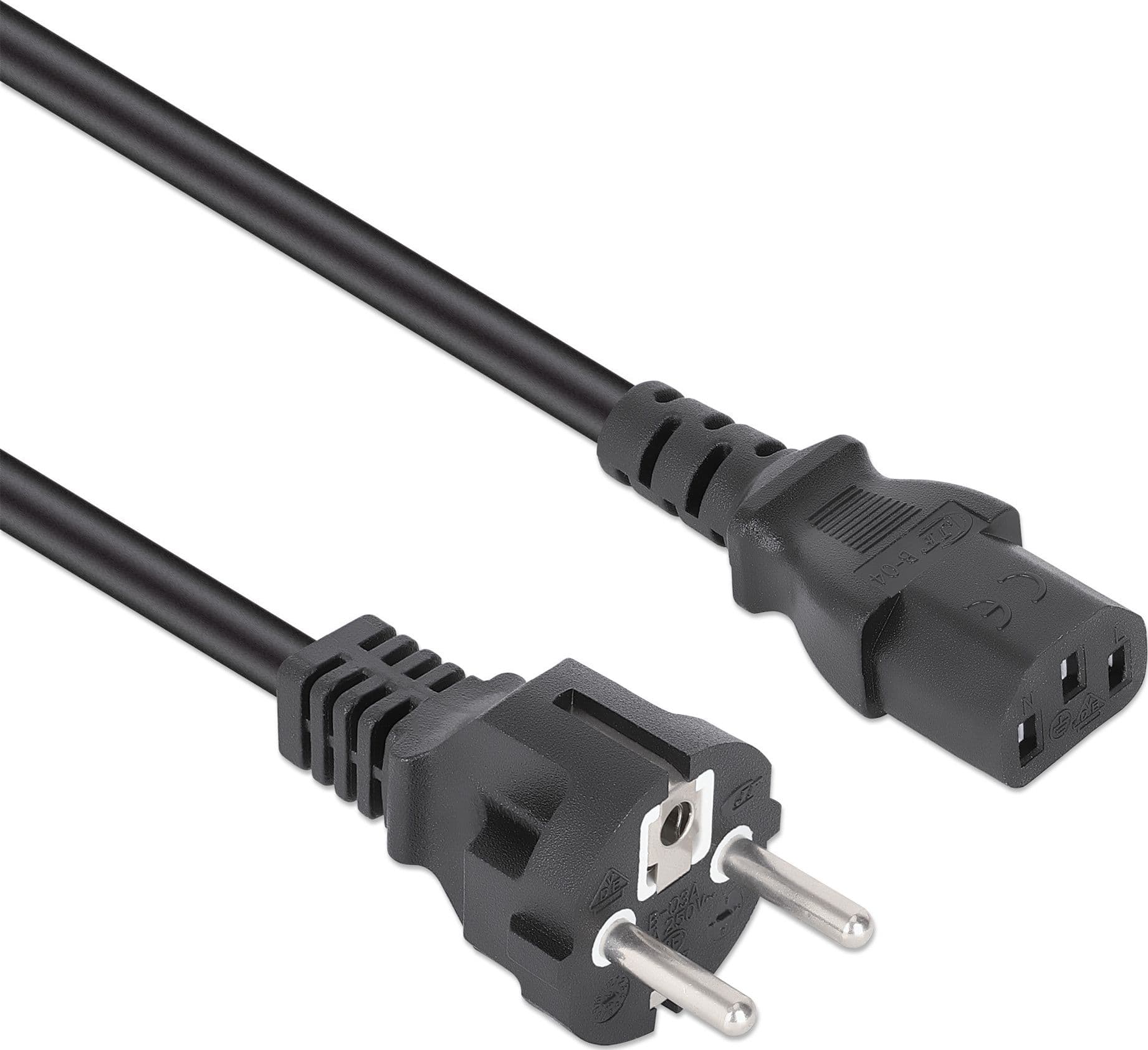Cavo alimentazione C13 F a Schuko 1m Nero - 19