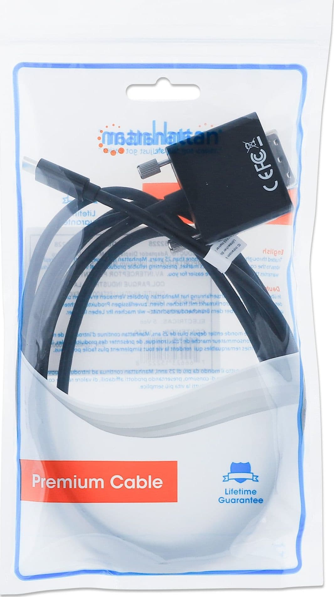 Cavo Adattatore USB-C&trade Maschio a DVI Maschio 2m Nero - 11