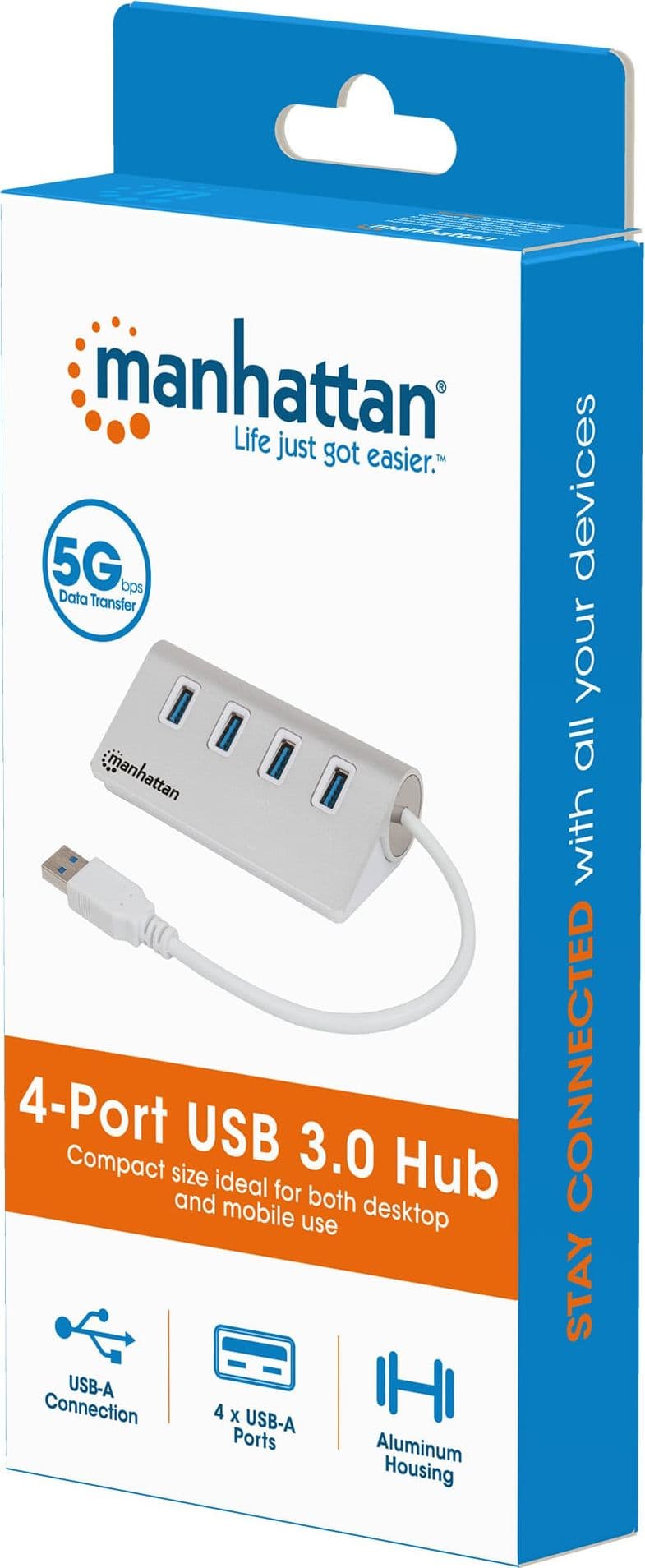 Hub USB3.2 4 porte Silver - 9