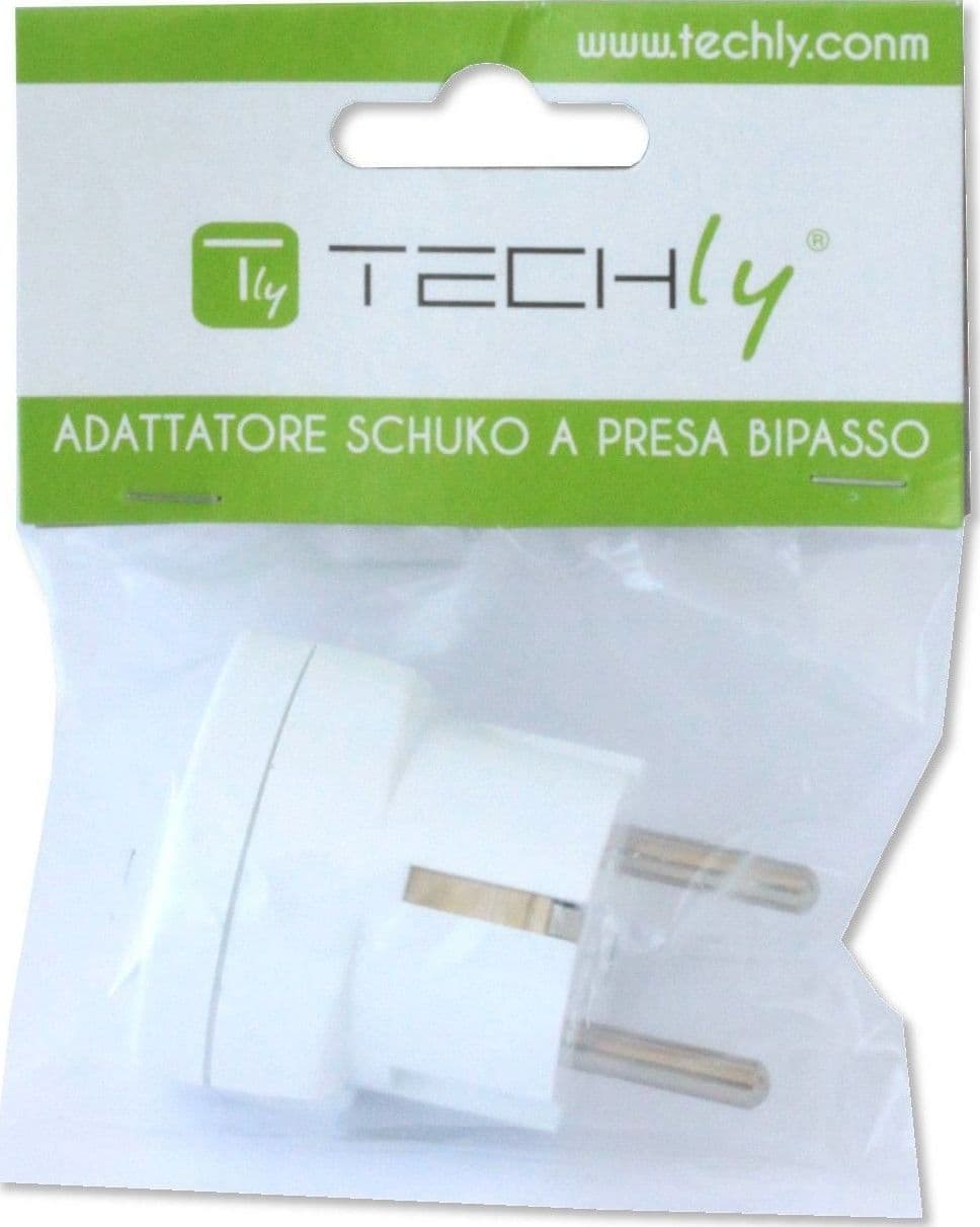 Adattatore spina Schuko a presa 10/16A Bianco - 9