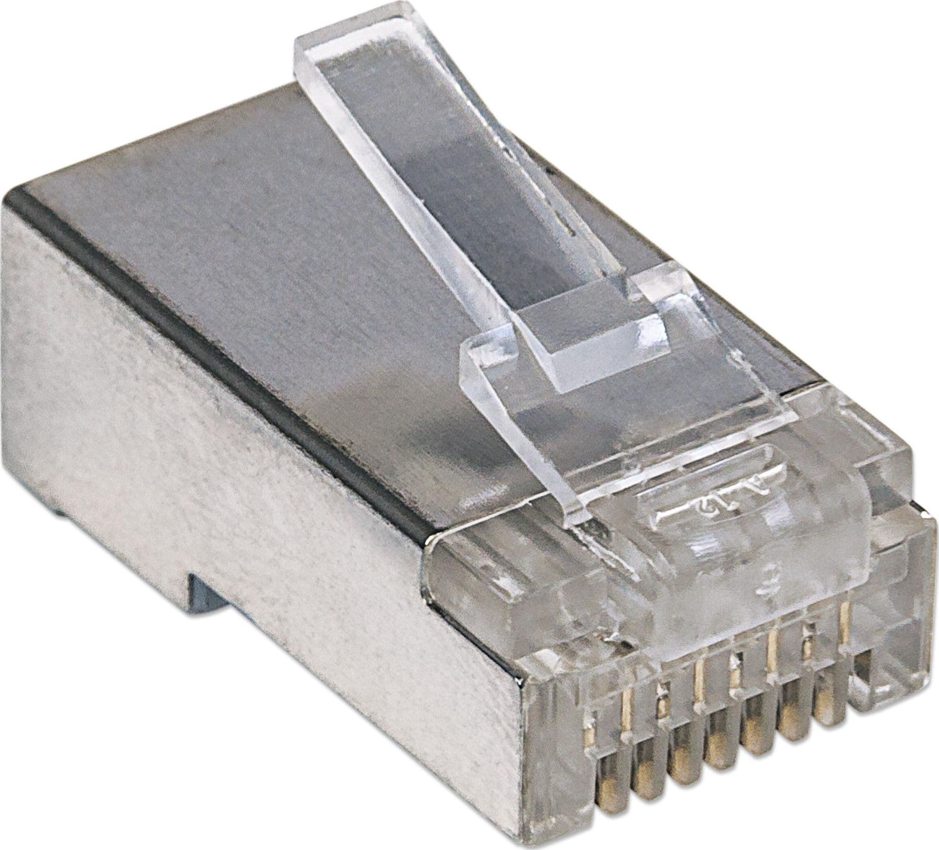 Confezione 100 Plug Modulari Pro Line RJ45 Cat.5e STP - 3
