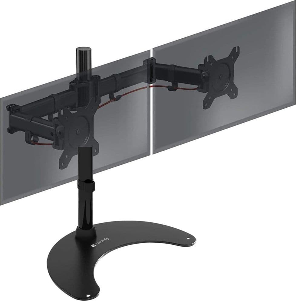 Supporto da scrivania per 2 Monitor 13-27'' con base h.400m - 7