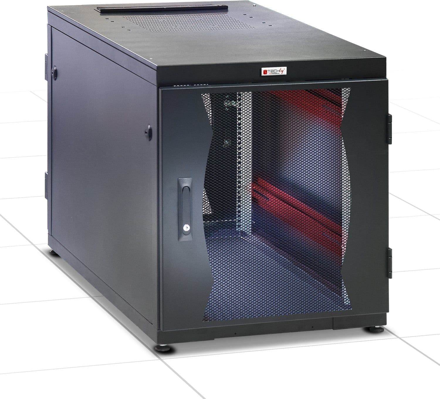 Armadio Server Rack 19'' 600x1000 14 Unita' Nero Flat Pack - 16