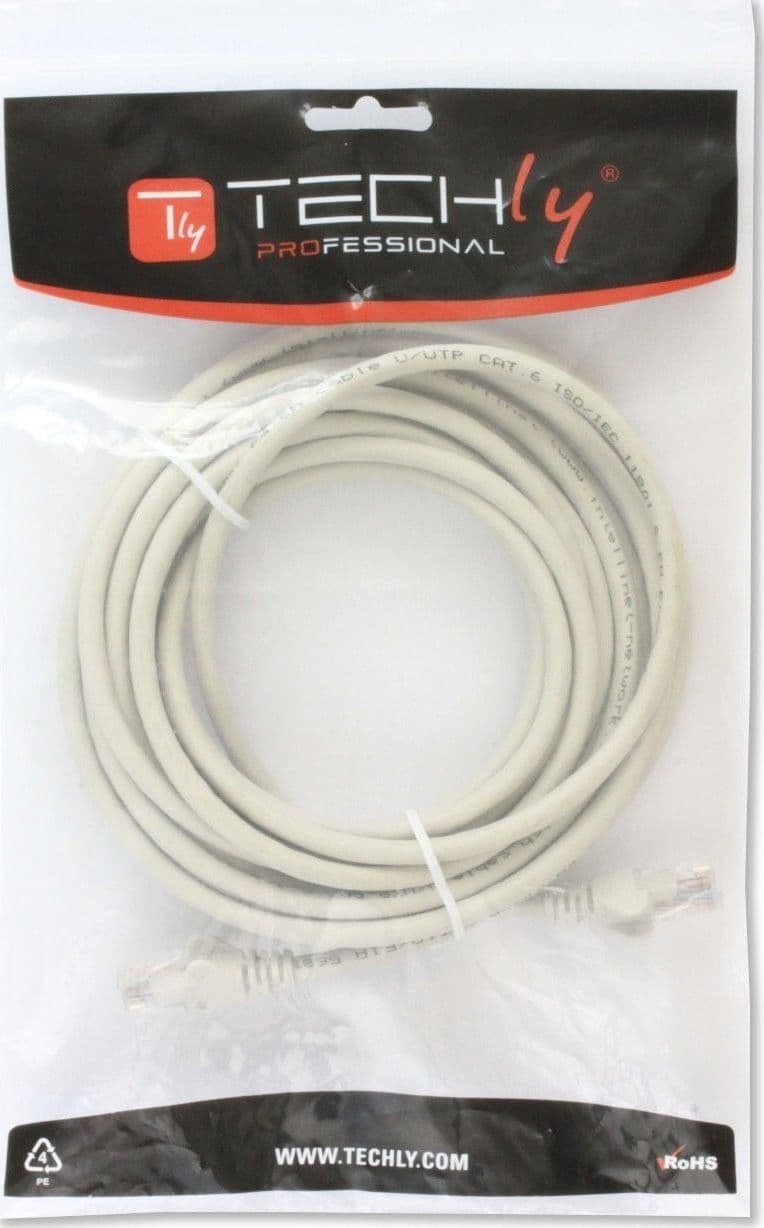 Cavo di Rete Patch in Rame Cat.6 Bianco UTP 2m - 10