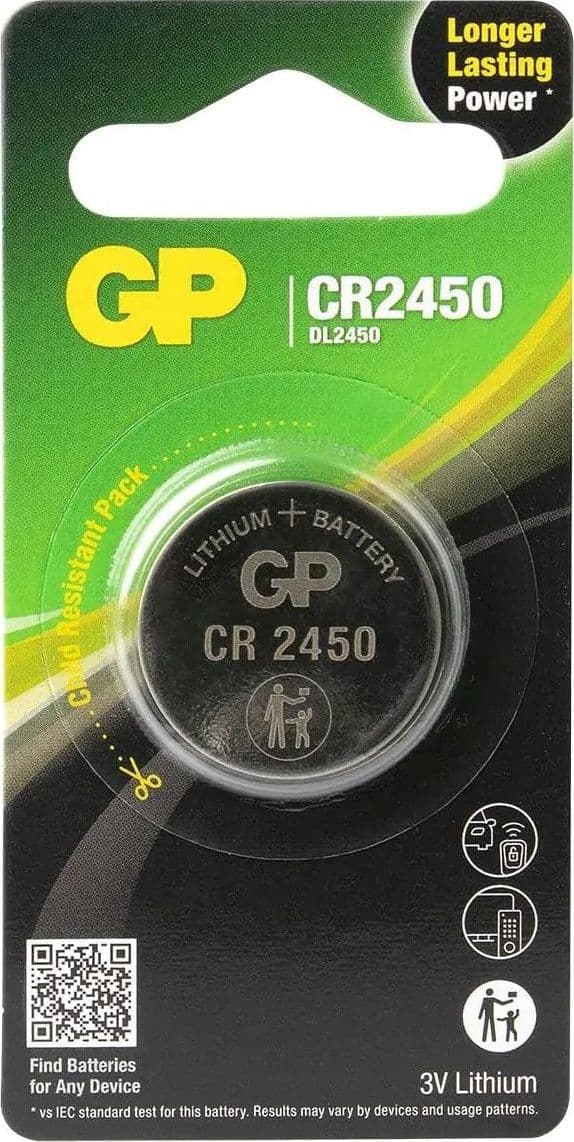 Blister 1 Batteria Litio a Bottone CR2450 - 2