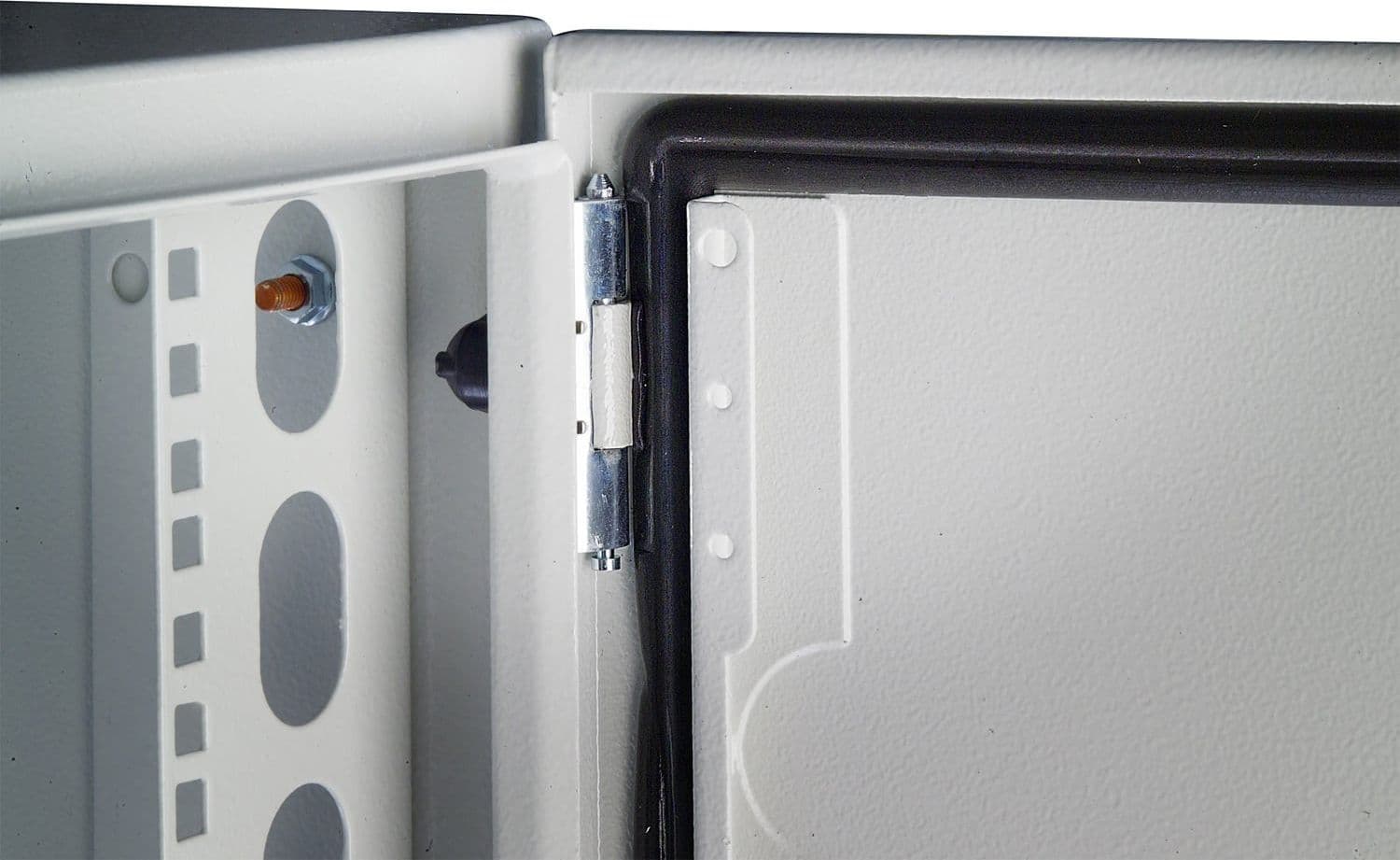 Armadio Rack 19'' a muro 17U grigio IP65 porta vetro prof. 200mm - 12