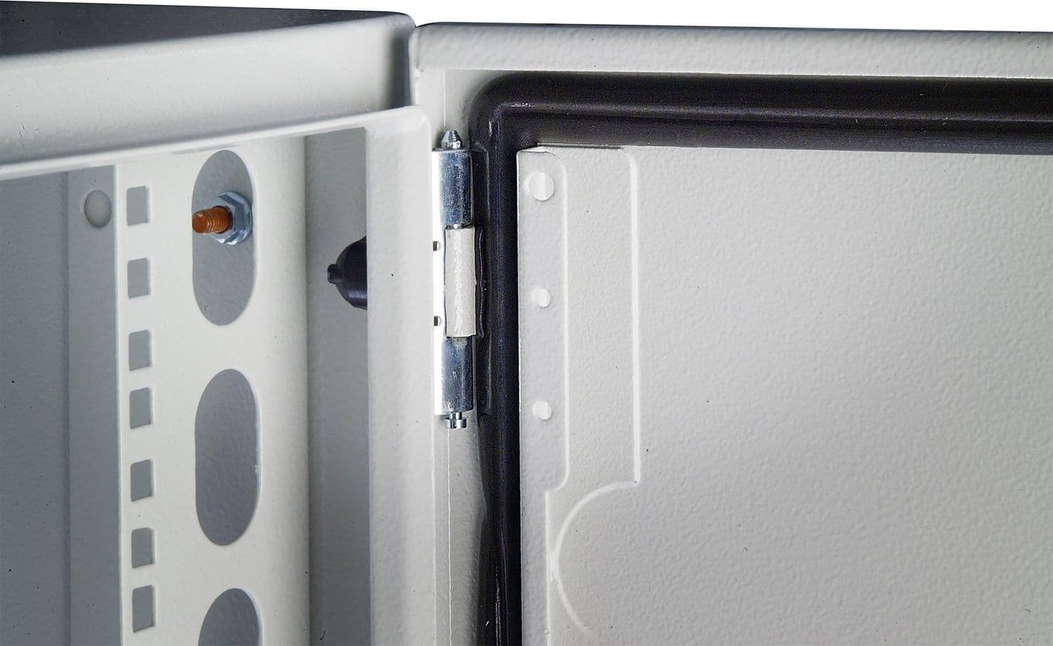 Armadio Rack 19'' a muro 17U grigio IP65 porta vetro prof. 200mm - 4