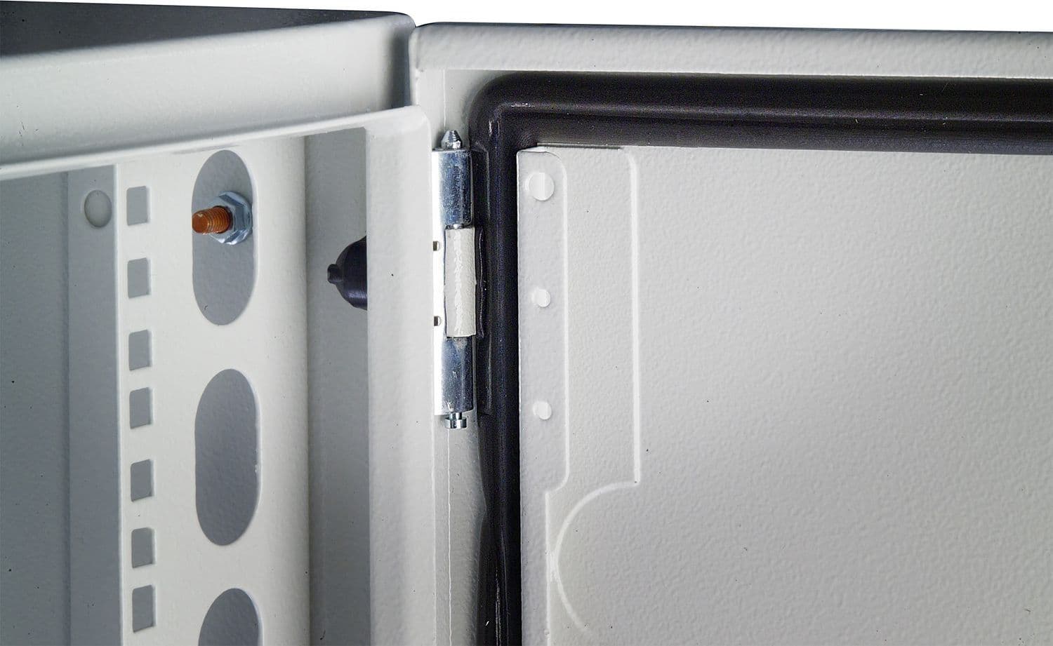 Armadio Rack 19'' a muro 17U grigio IP65 porta vetro prof. 200mm - 5