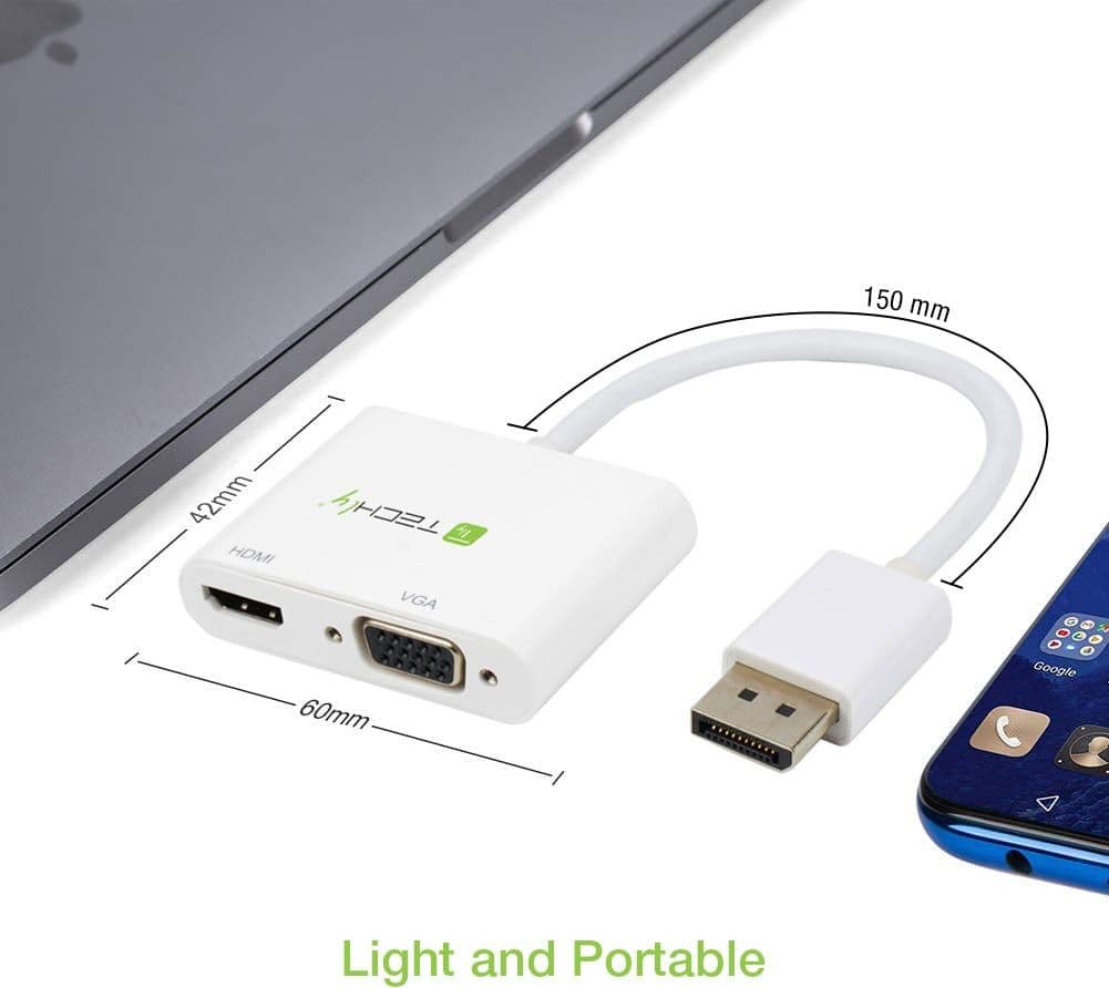 Adattatore DisplayPort ad HDMI/VGA 4K 30Hz - 6