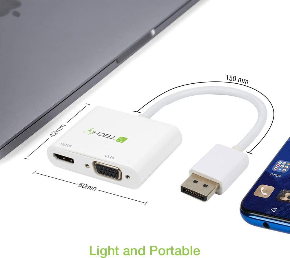 Adattatore DisplayPort ad HDMI/VGA 4K 30Hz - 7