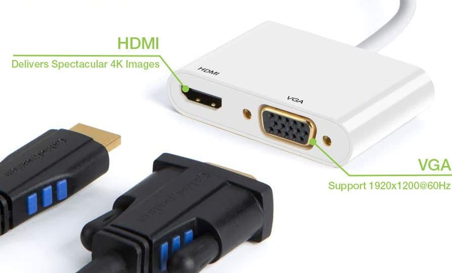 Adattatore DisplayPort ad HDMI/VGA 4K 30Hz - 9