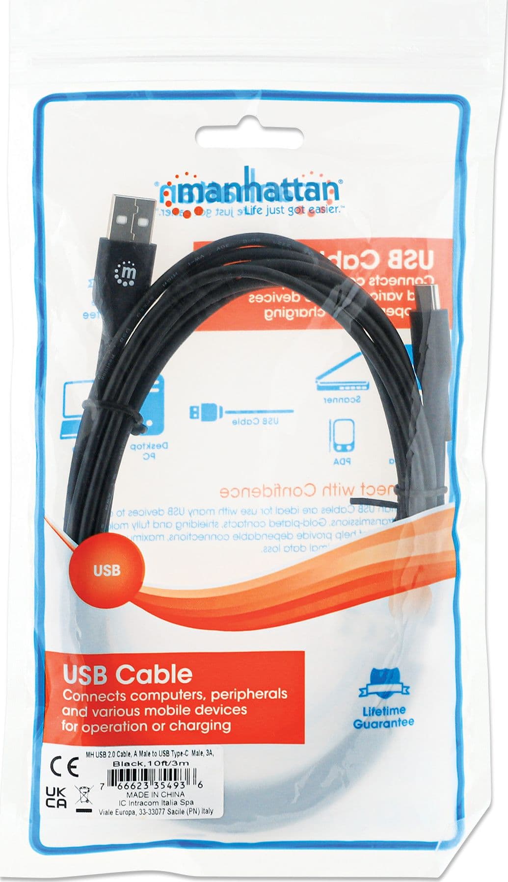 Cavo HiSpeed USB A Maschio / USB-C Maschio 3 metri Nero - 9