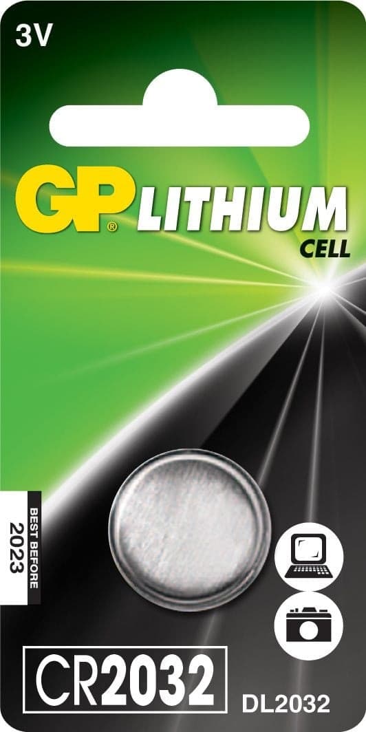 Blister 1 Batteria Litio a Bottone CR2032 - 2