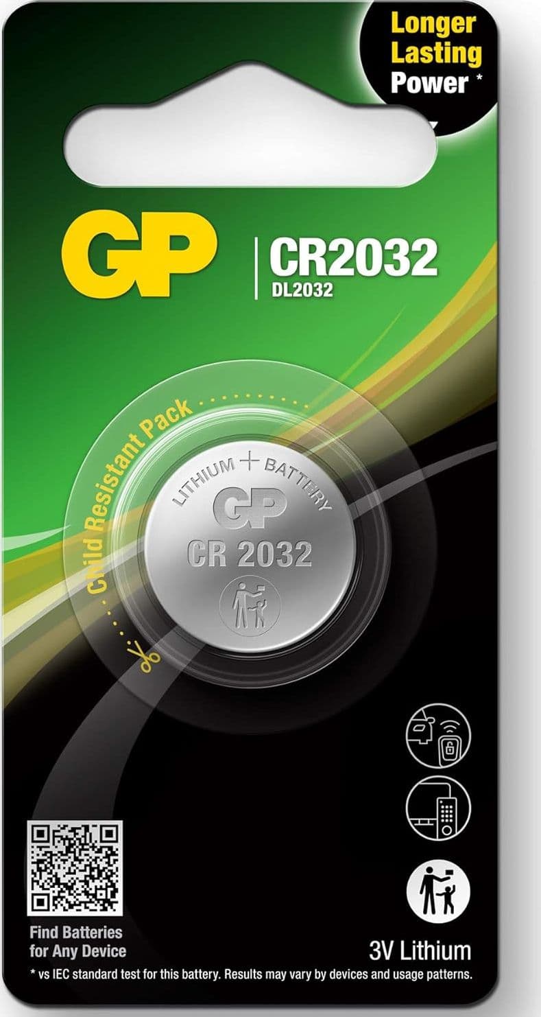 Blister 1 Batteria Litio a Bottone CR2032 - 5