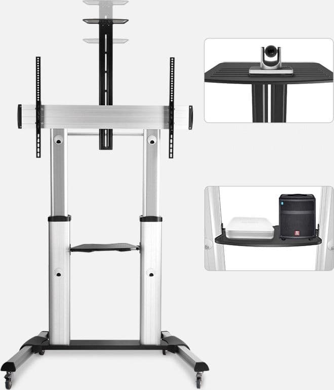 Supporto mobile da pavimento per TV Ultra larghe 60-100'' - 14
