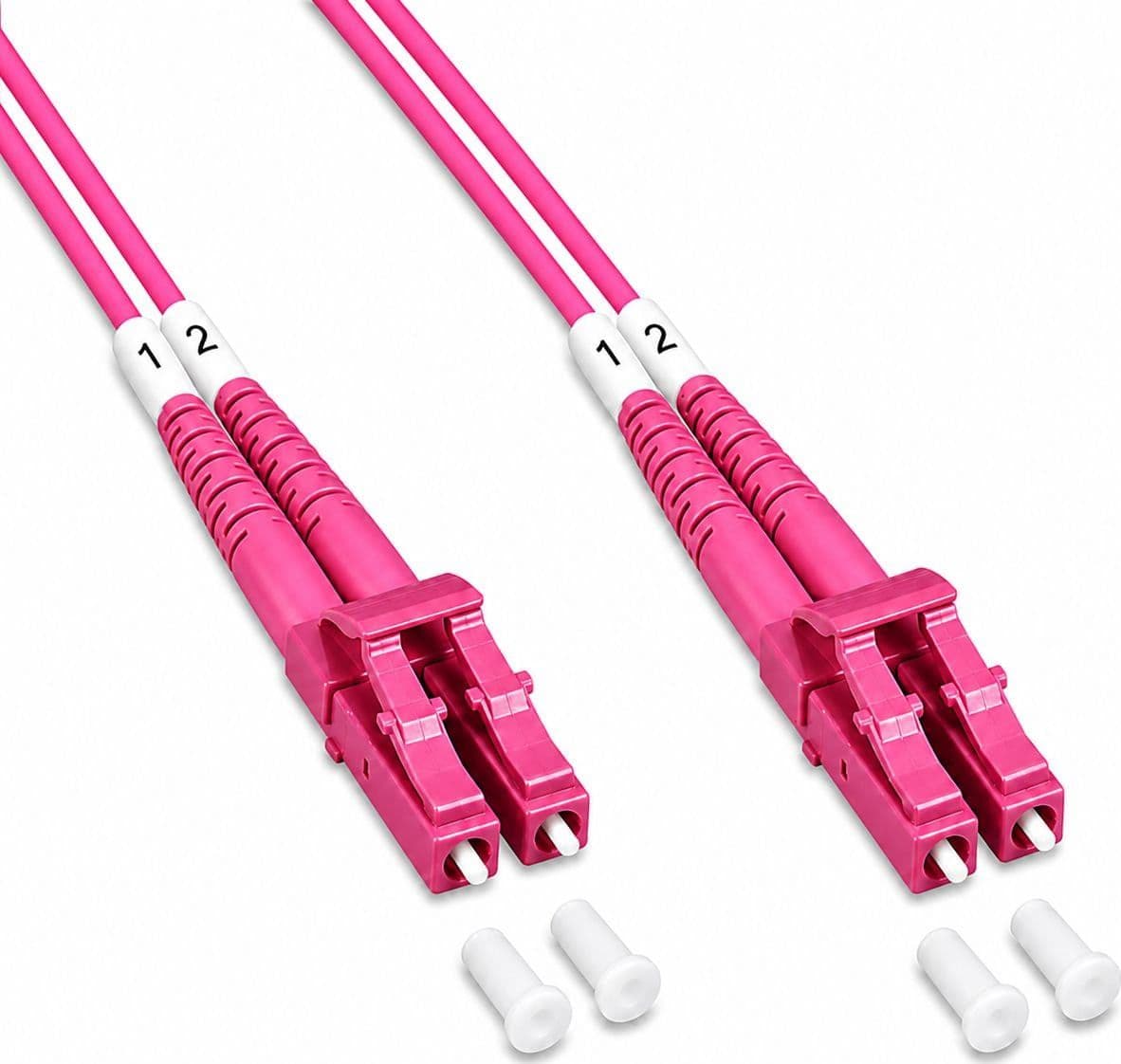 Cavo Fibra Ottica Multimodale OM4 LC/LC 50/125 0,5 m - 11