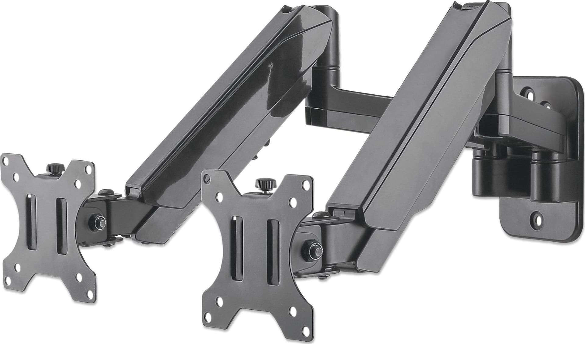 Staffa a Muro con Molla a Gas per due Monitor 17-32'' - 19