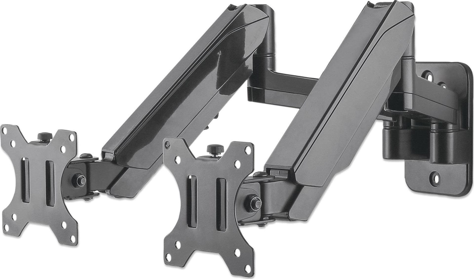 Staffa a Muro con Molla a Gas per due Monitor 17-32'' - 9