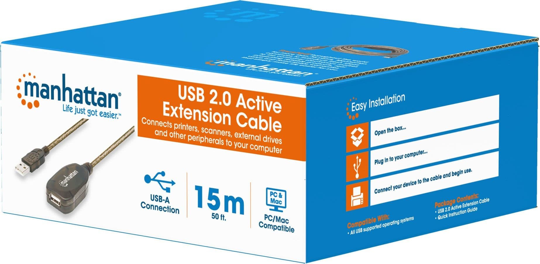 Cavo Prolunga Attivo USB 2.0 Hi-Speed 15 mt - 14