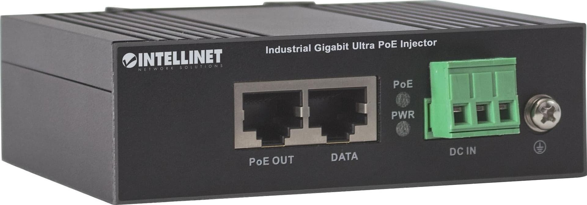 Iniettore Industriale per Guida DIN Gigabit Ultra PoE 60W - 12